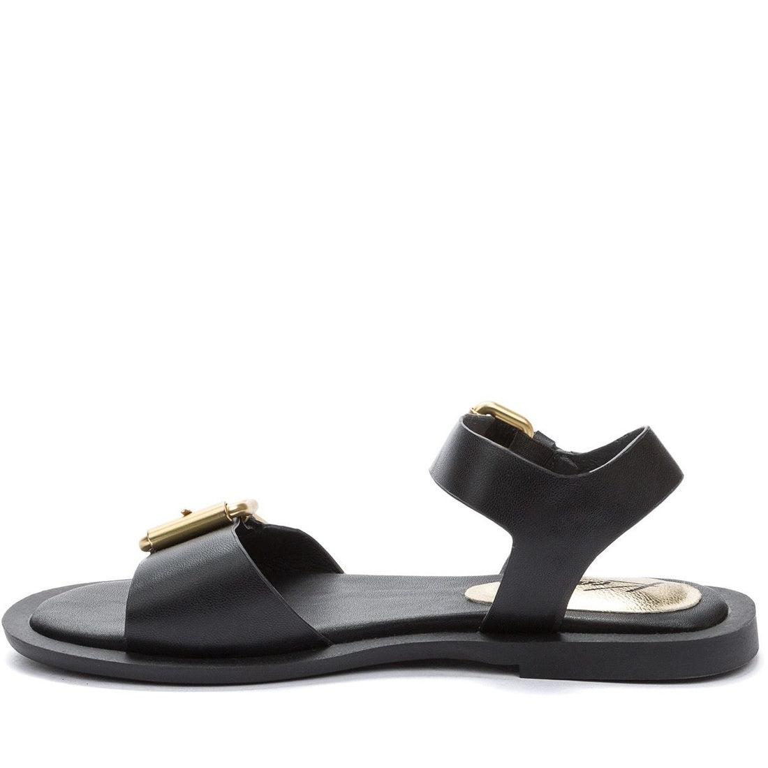 black casual open sandals