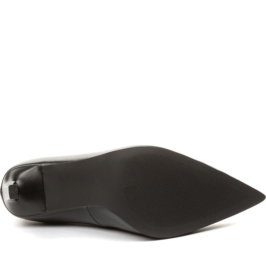 black casual closed pumps