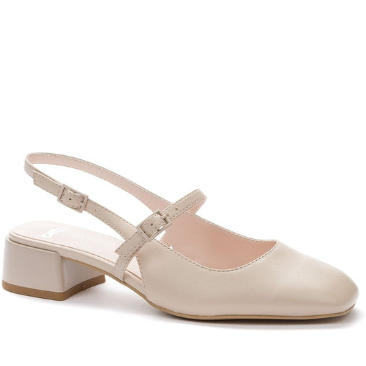 beige elegant part-open sandals