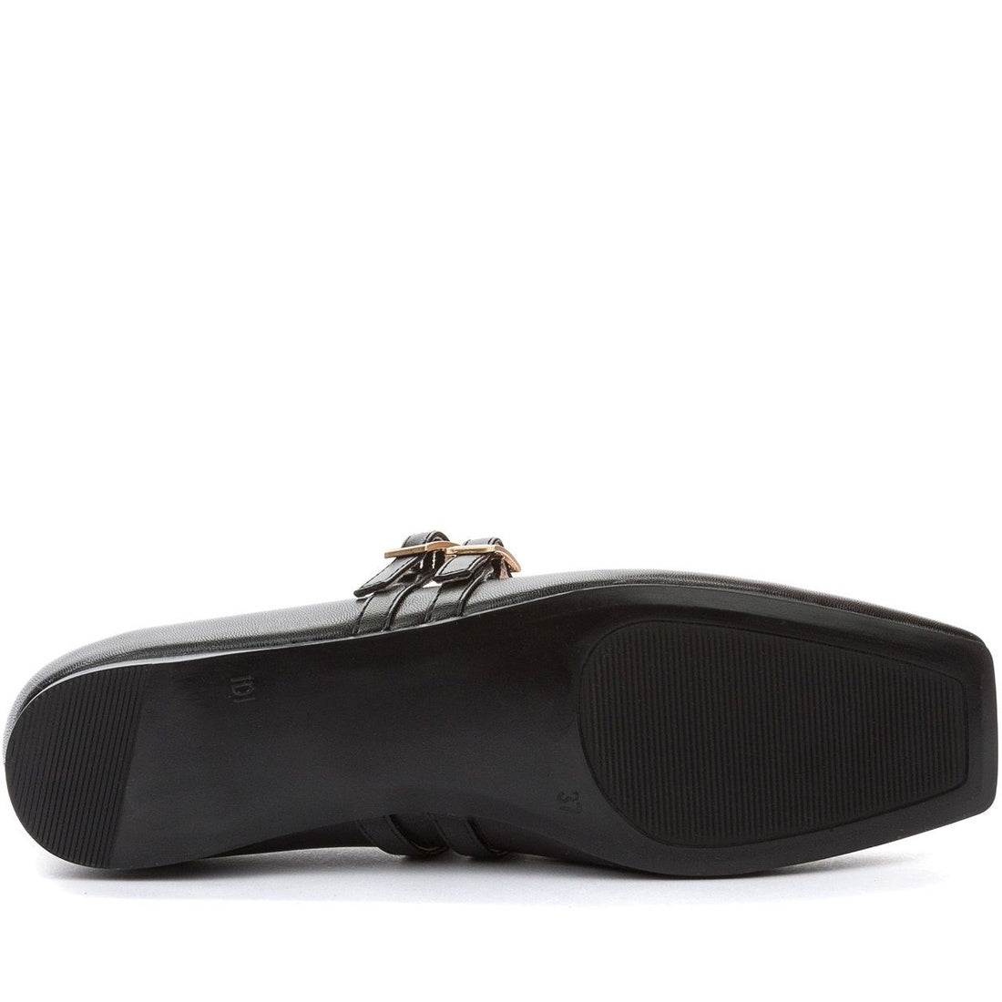 black elegant closed ballerinas