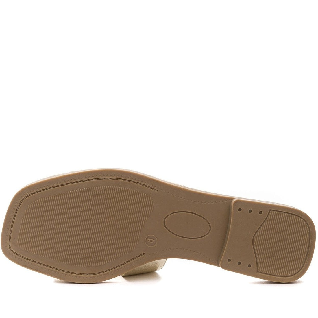 gold casual open slippers