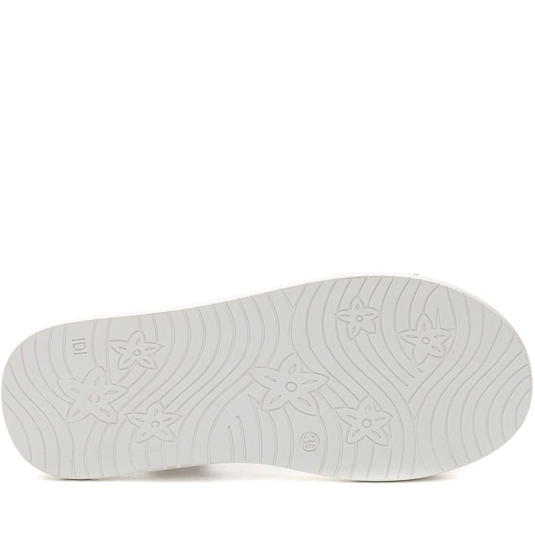 white casual open sandals