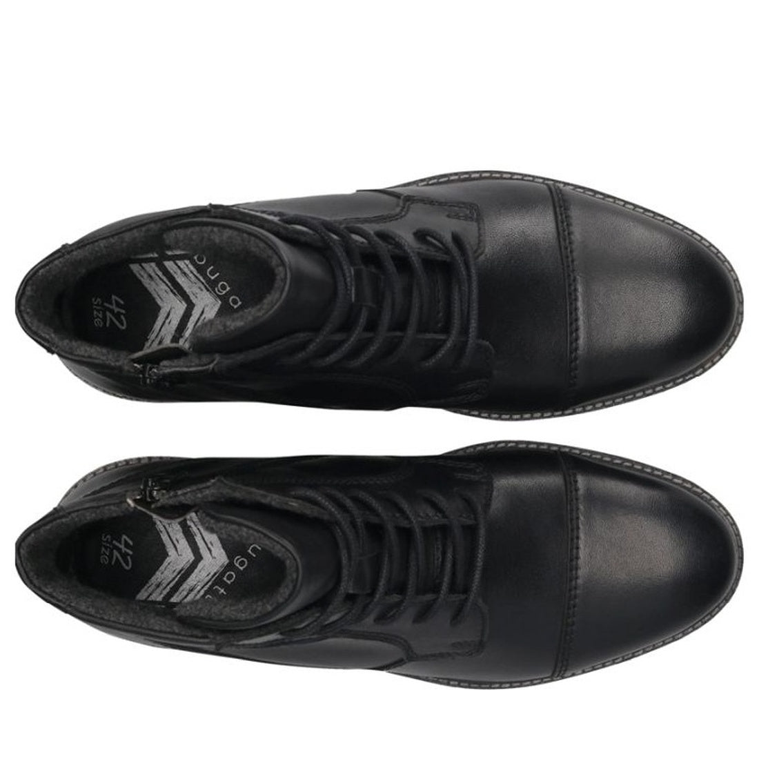 black casual closed booties