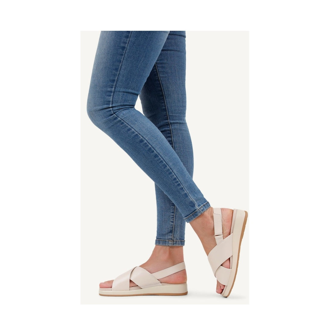 beige casual open sandals