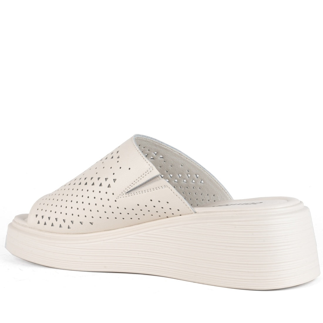 beige casual open mules