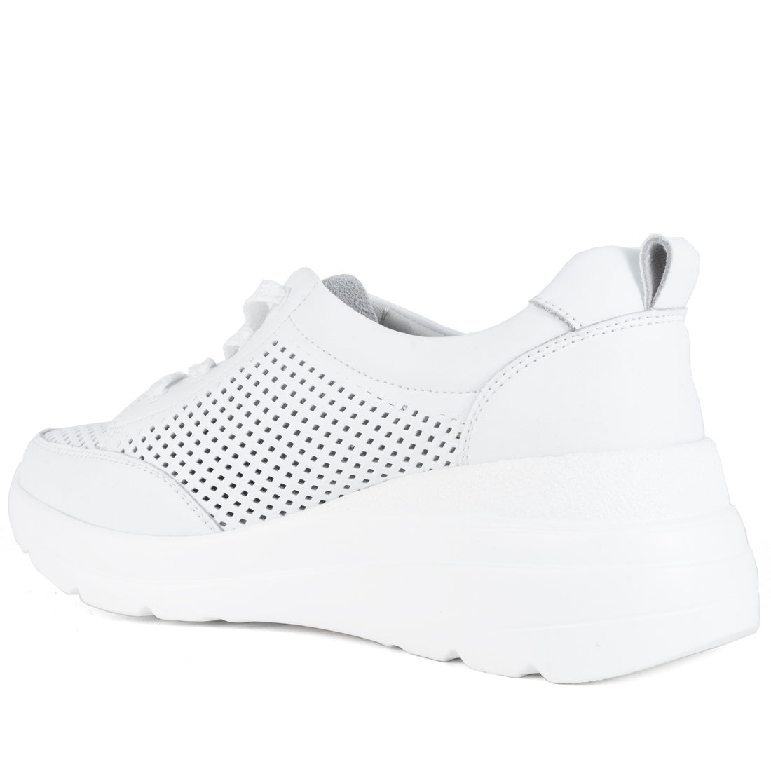 white casual closed leisure shoes