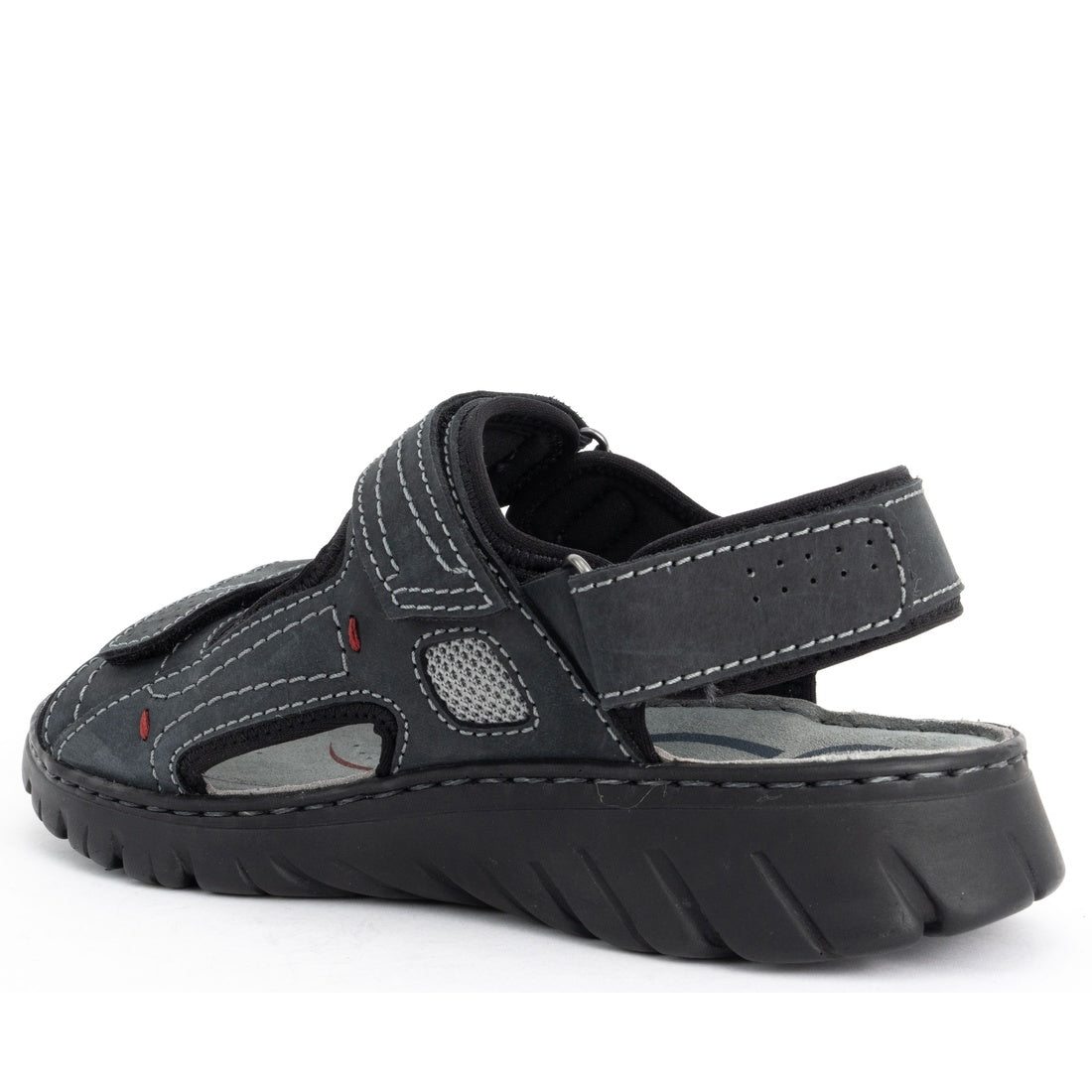 black casual open sandals