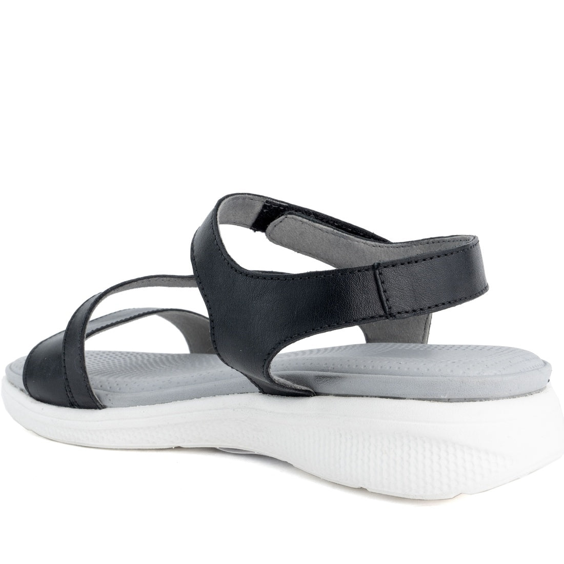 black casual open sandals