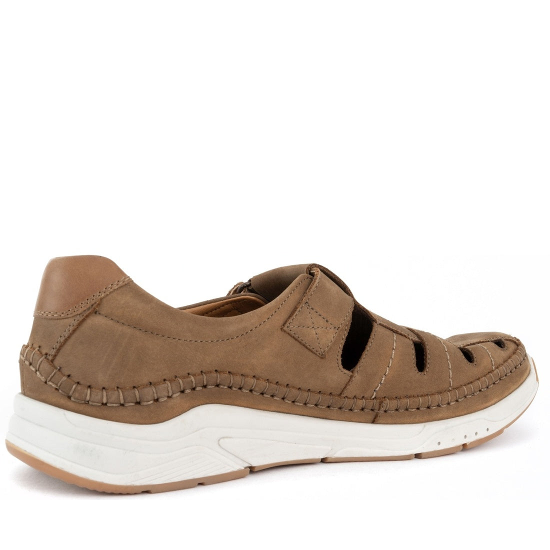 brown casual part-open sandals