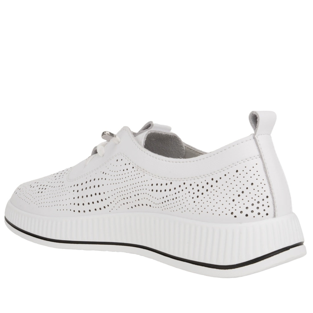 white casual closed leisure shoes