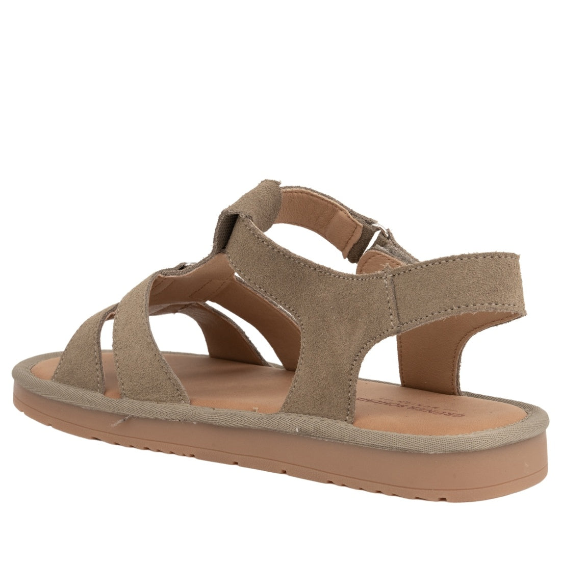 green casual open sandals