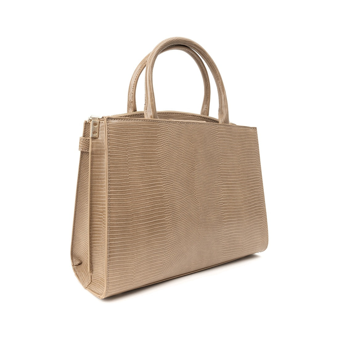 beige tote bag