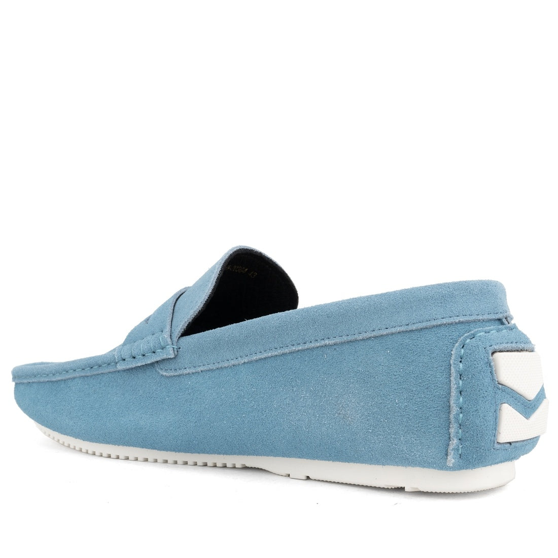 blue casual closed mocasins