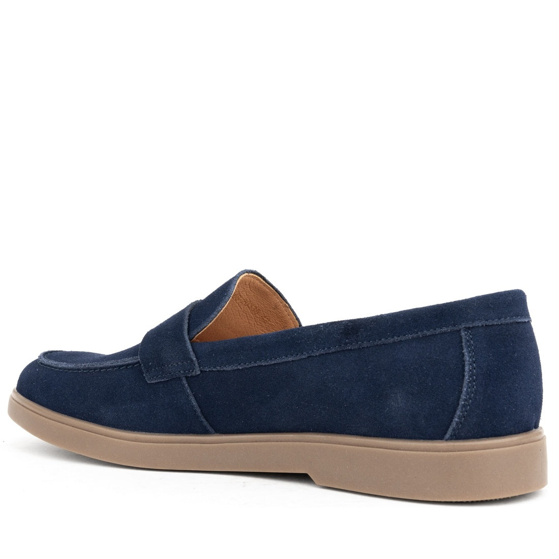 blue casual closed loafers