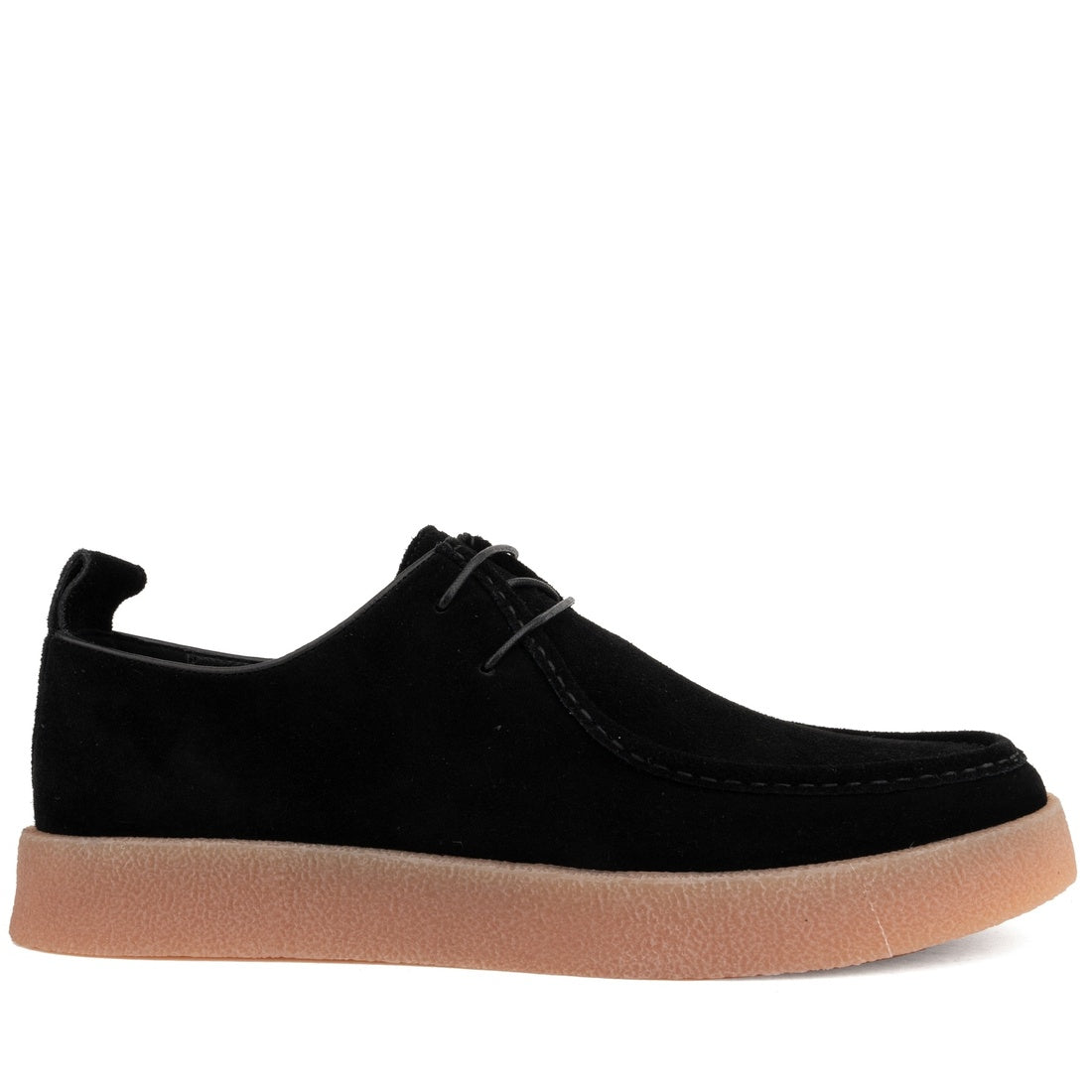 black casual closed mocasins