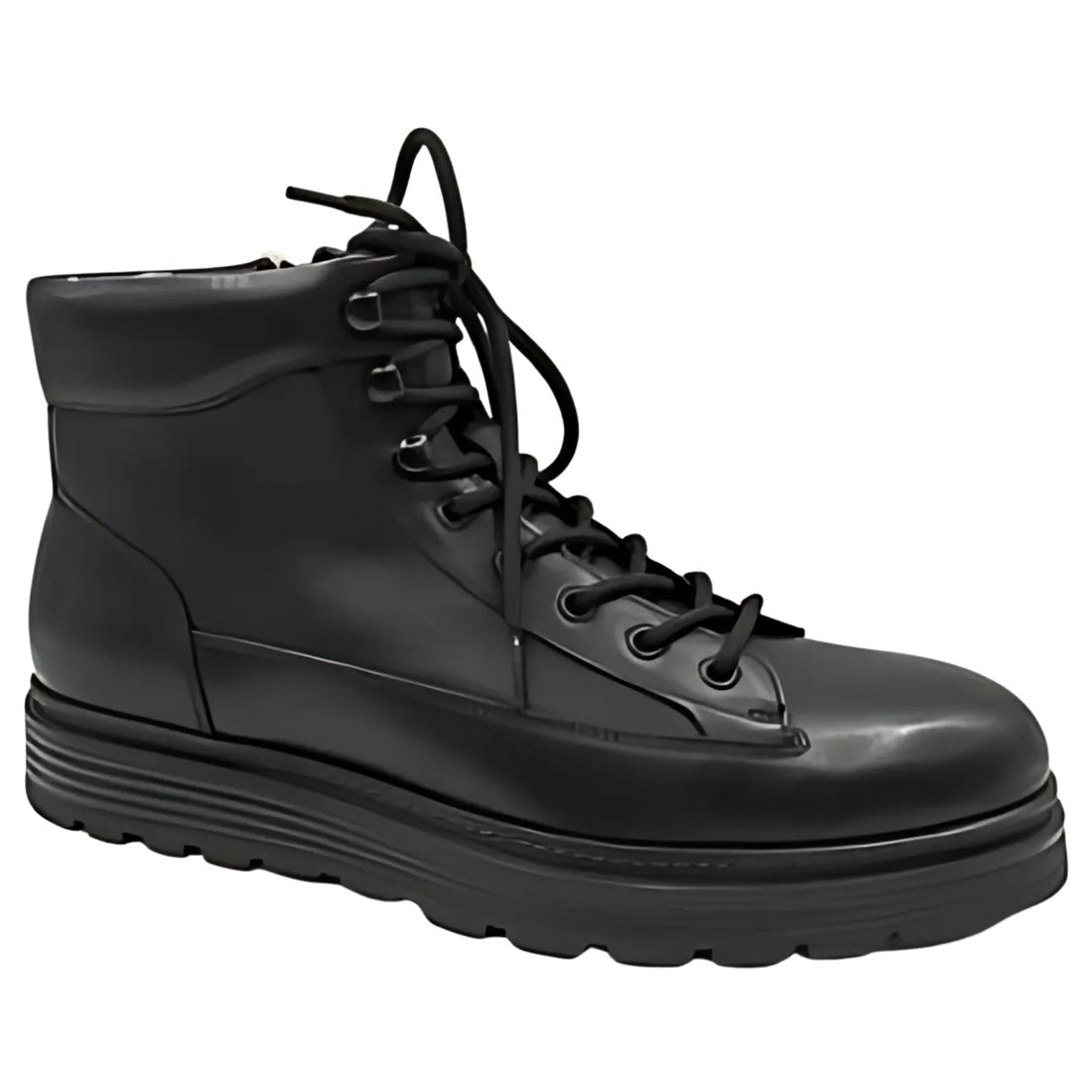 black casual closed booties