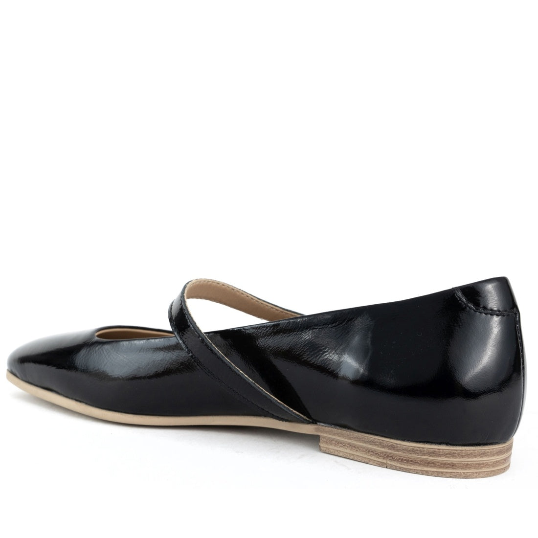 black casual closed ballerinas