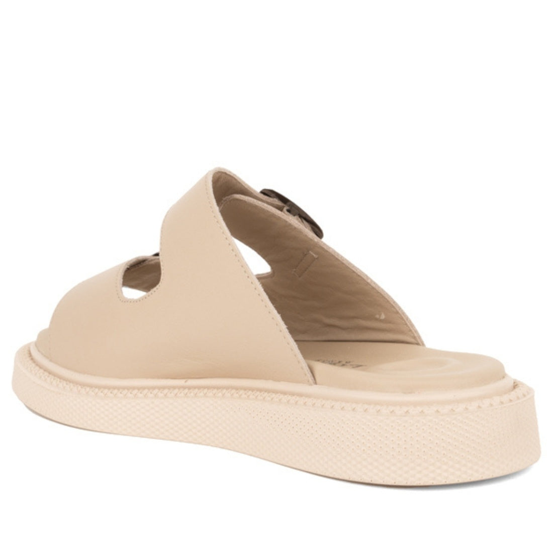 beige casual open slippers