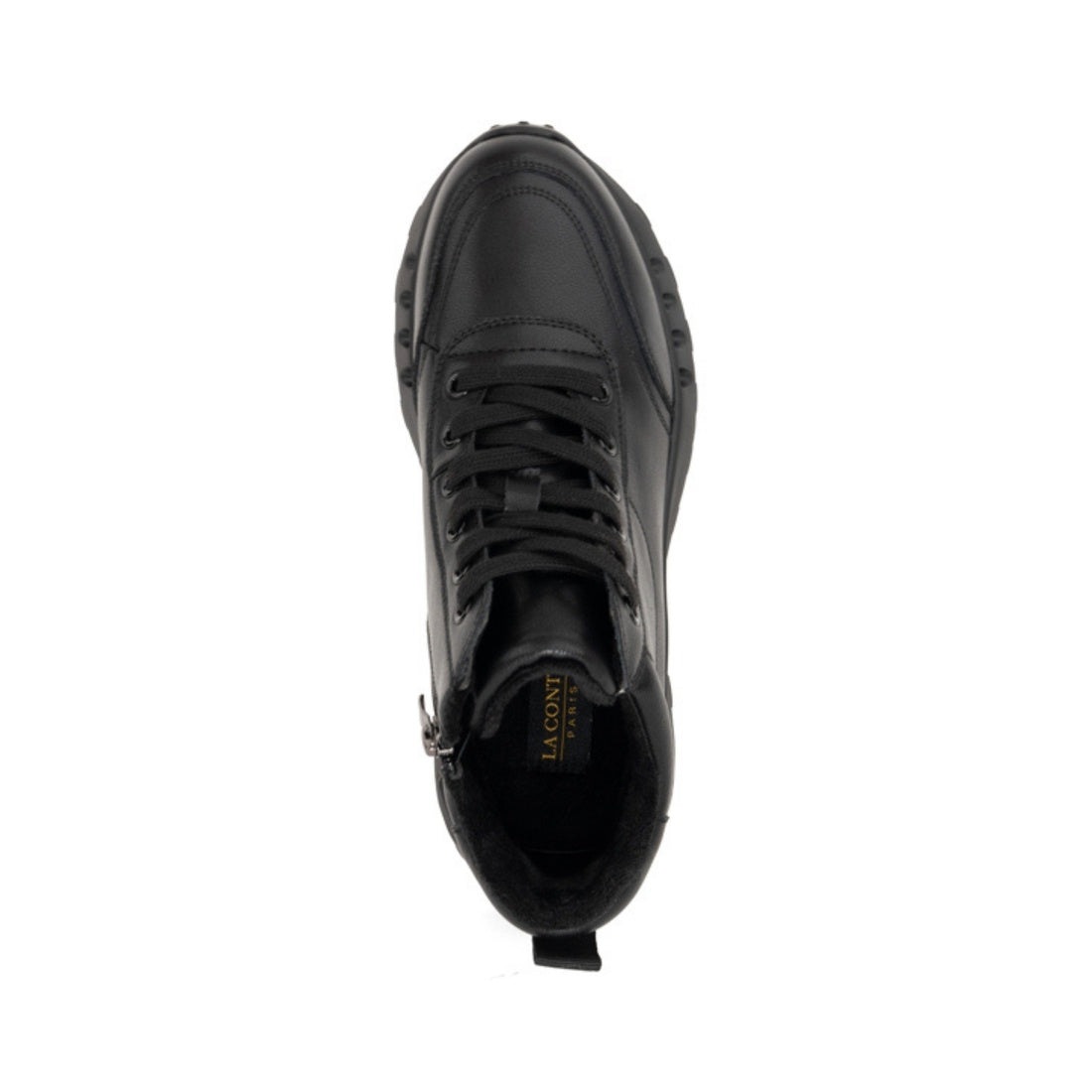 black casual closed booties