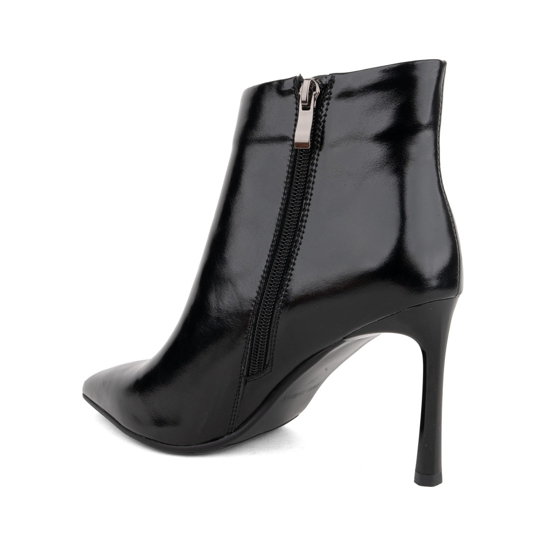 black elegant closed booties