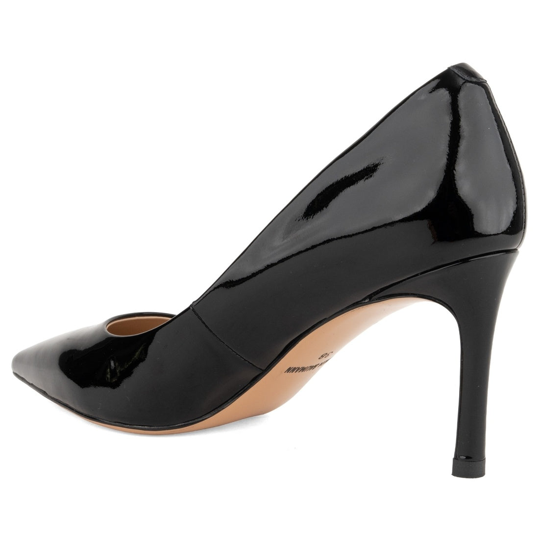 black casual closed pumps