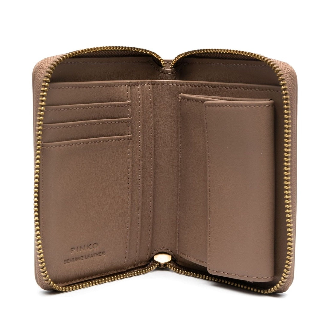 logoplaque leather wallet