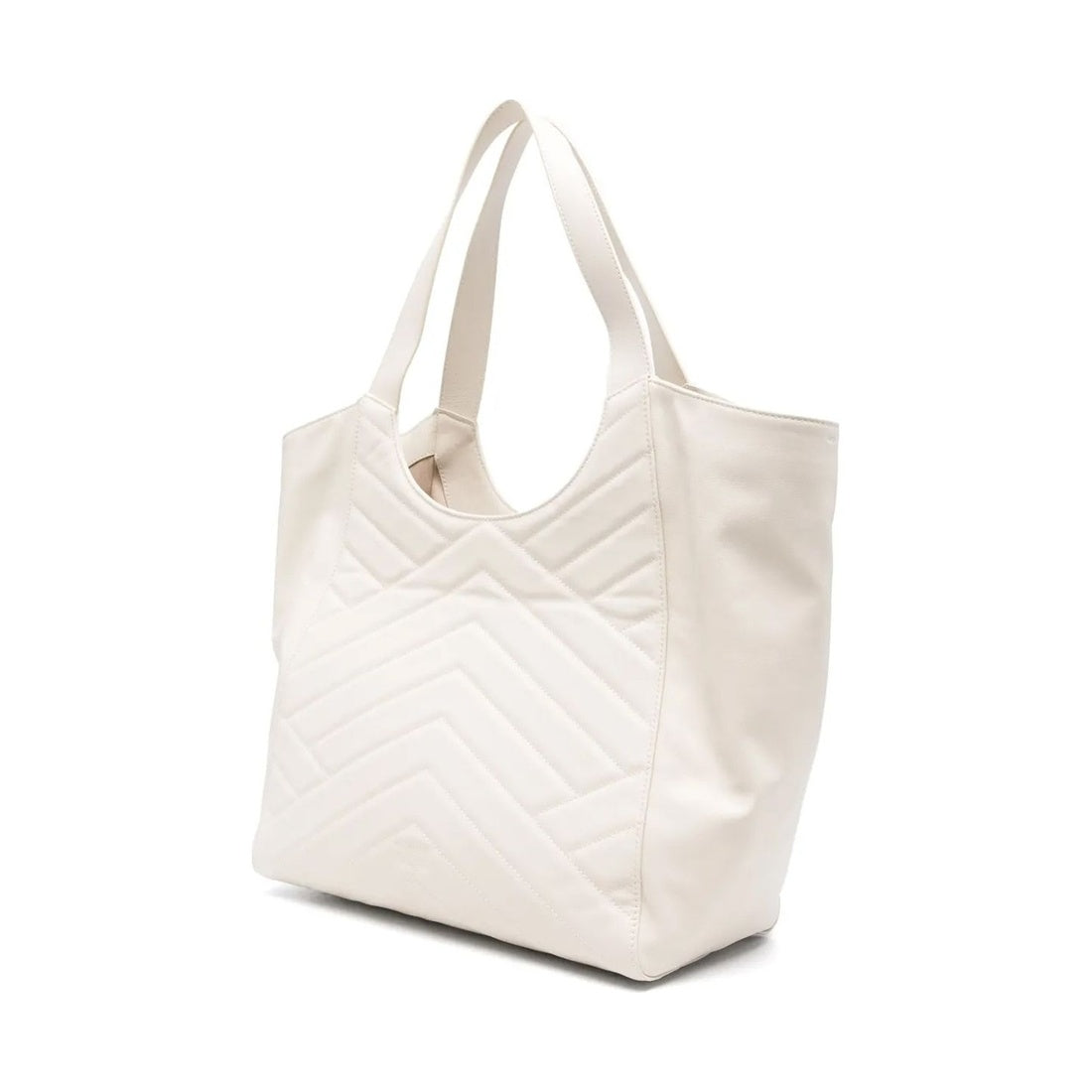 white casual tote bag