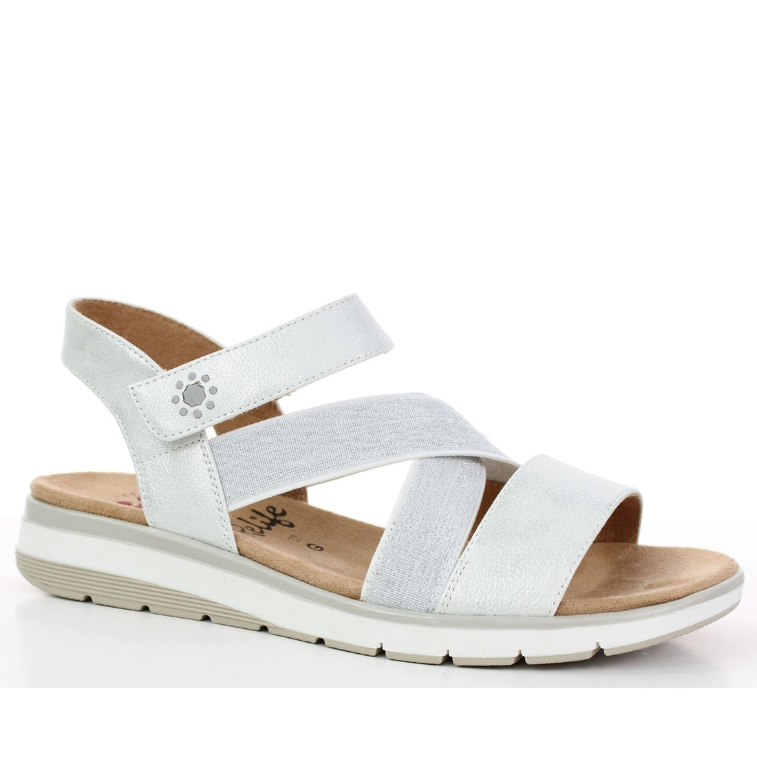 white casual sandals