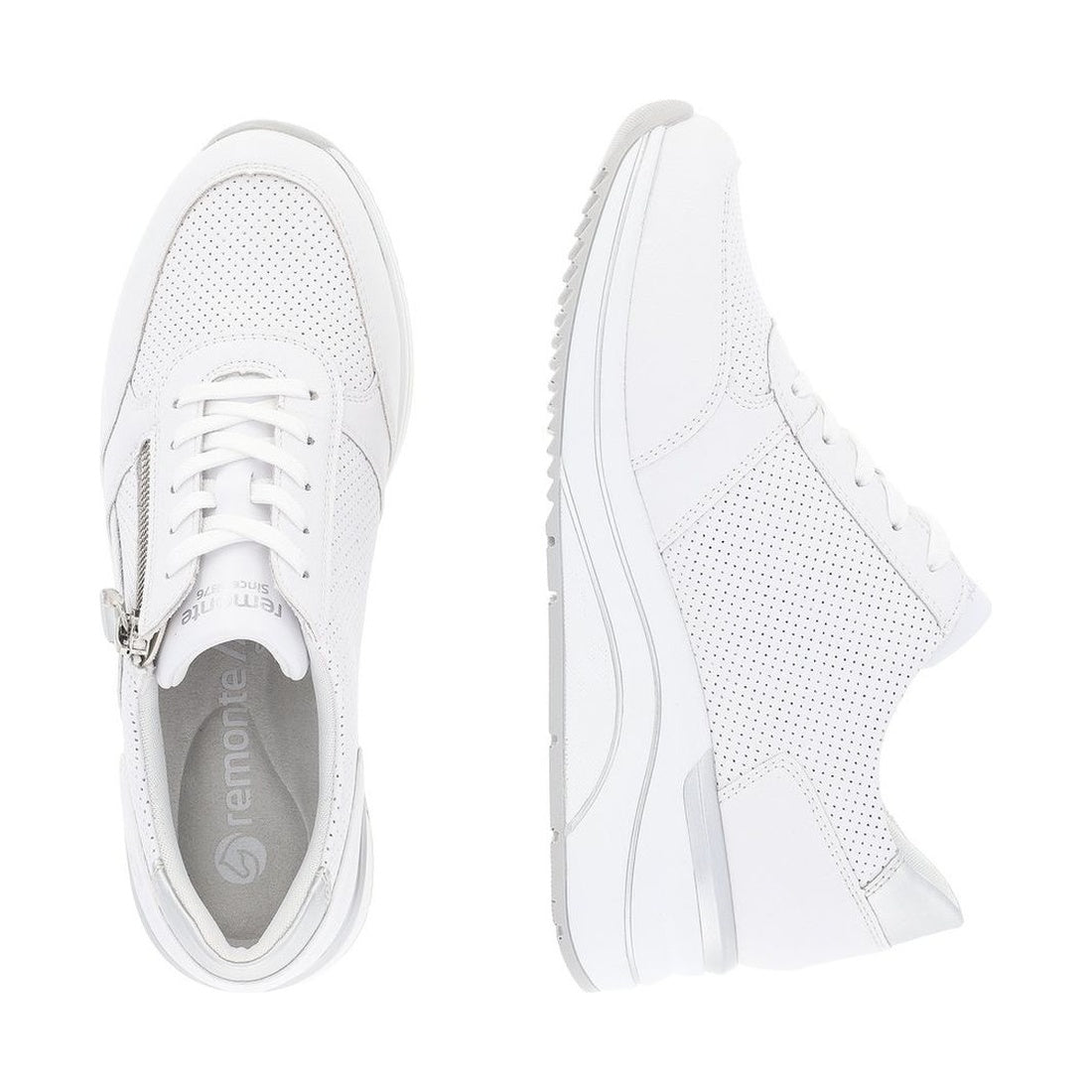 white casual closed sneakers