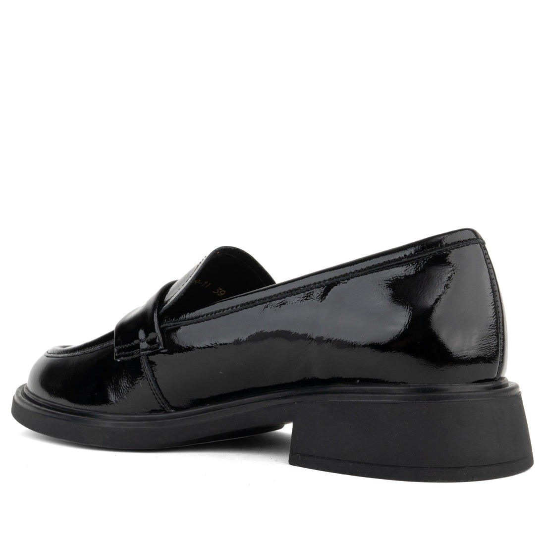 black classic closed loafers
