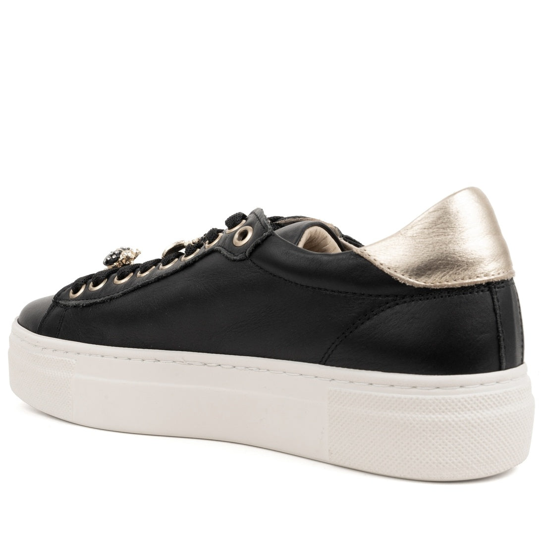 black casual closed shoes