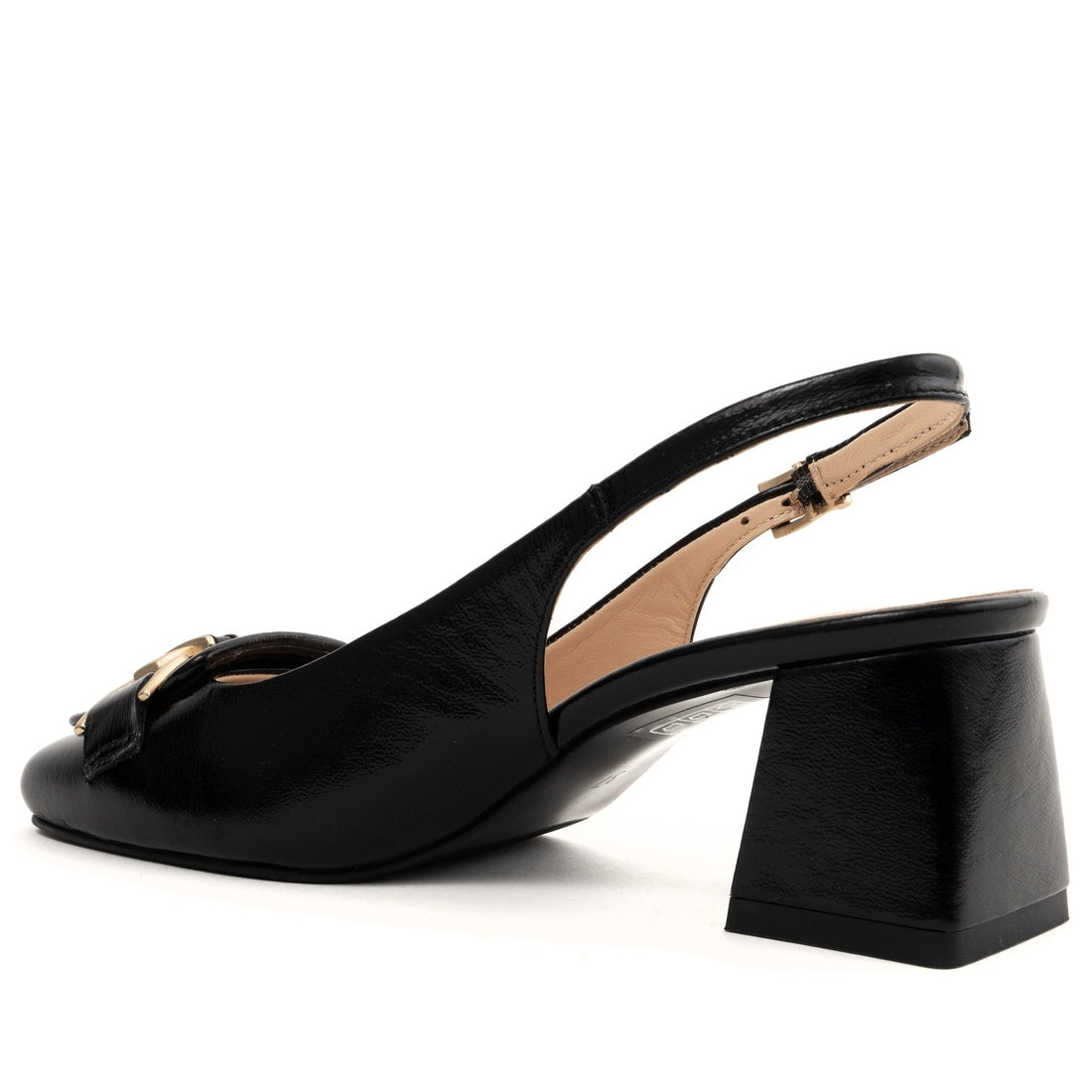 black classic part-open pumps