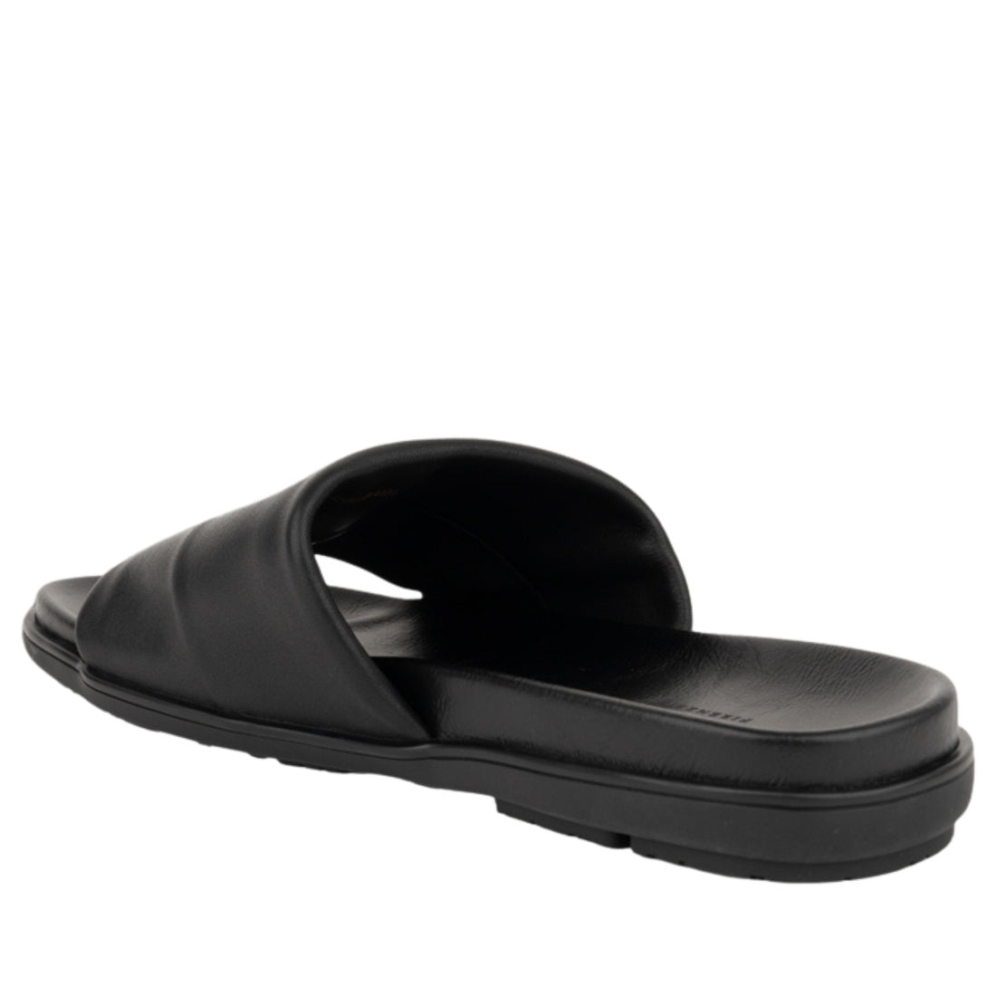 black casual open slippers
