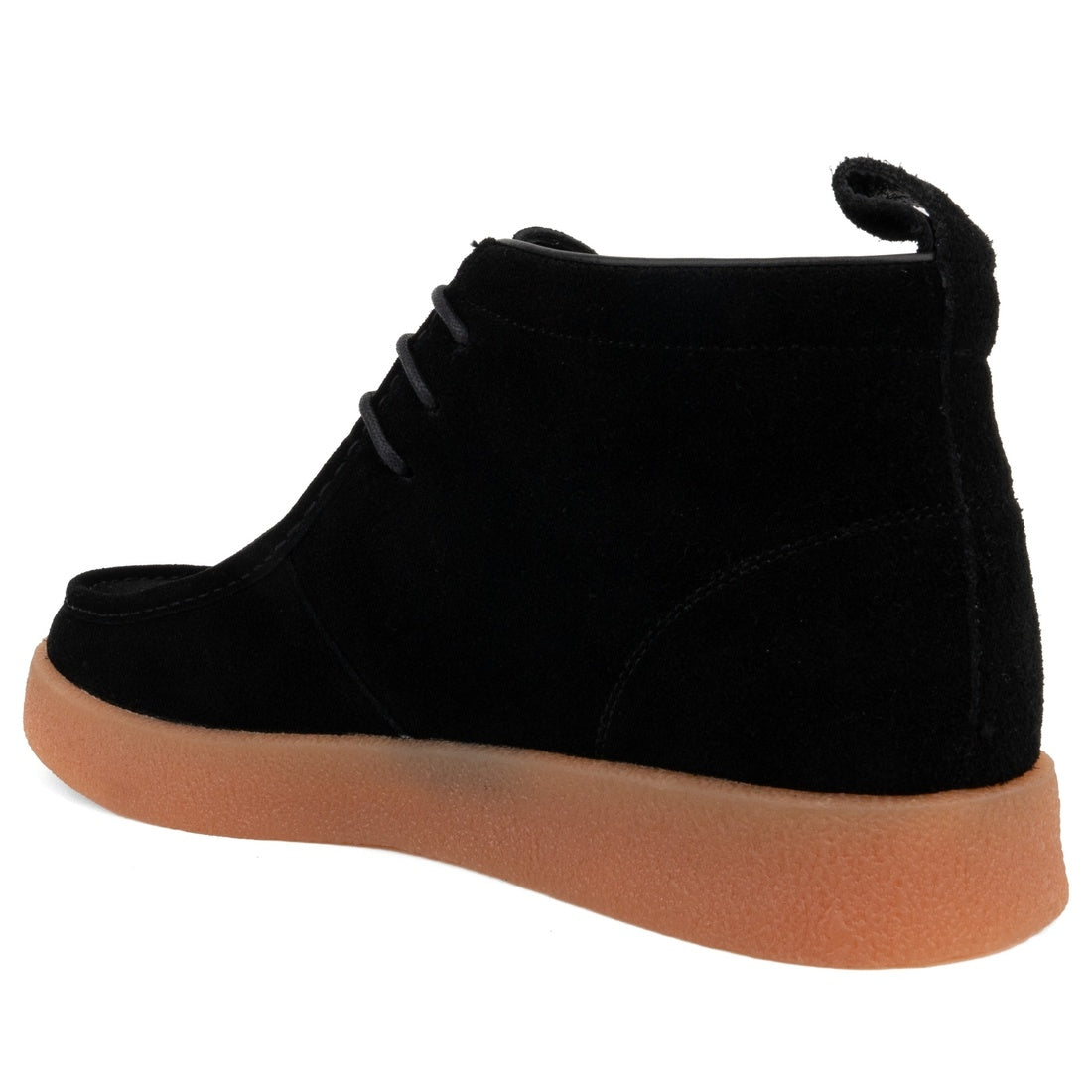 black casual closed booties