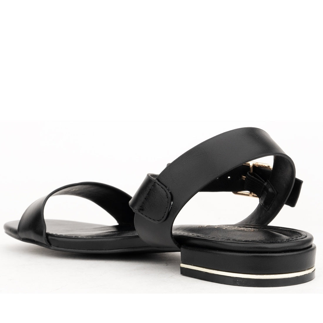 black open sandals