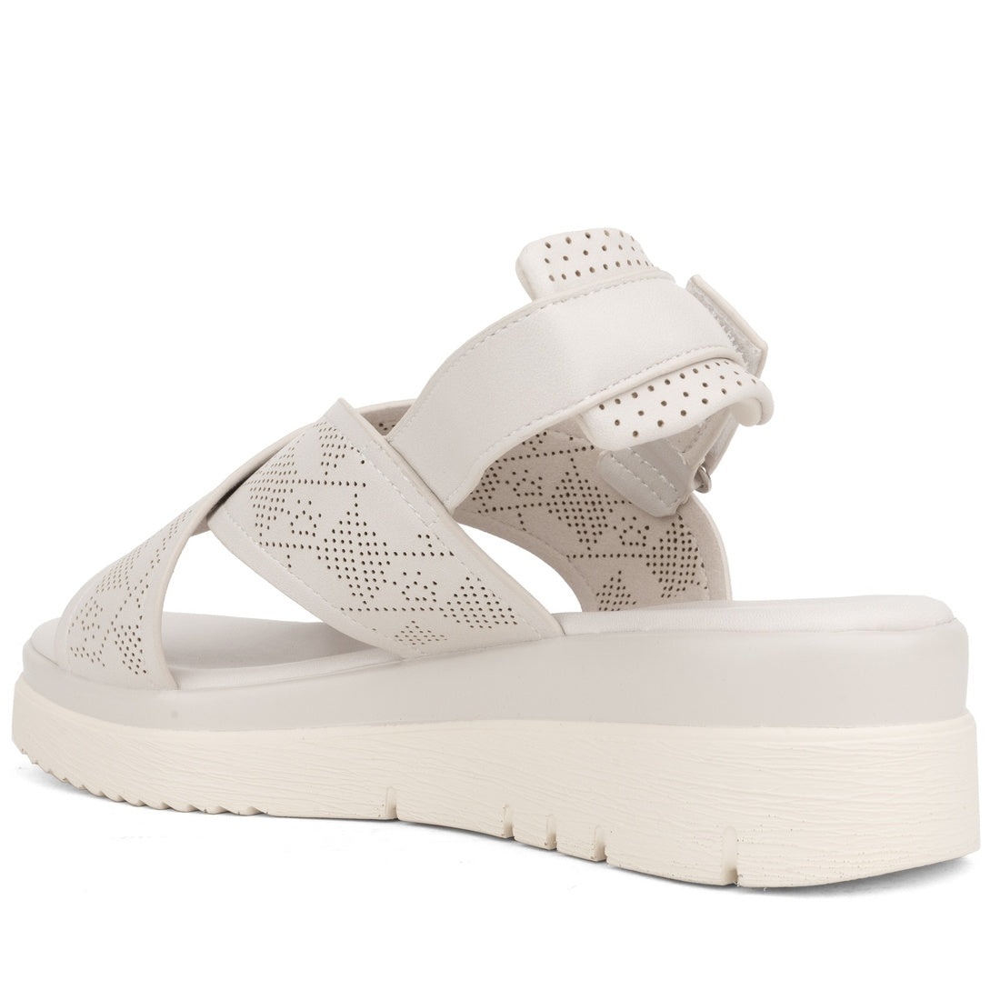 white open sandals