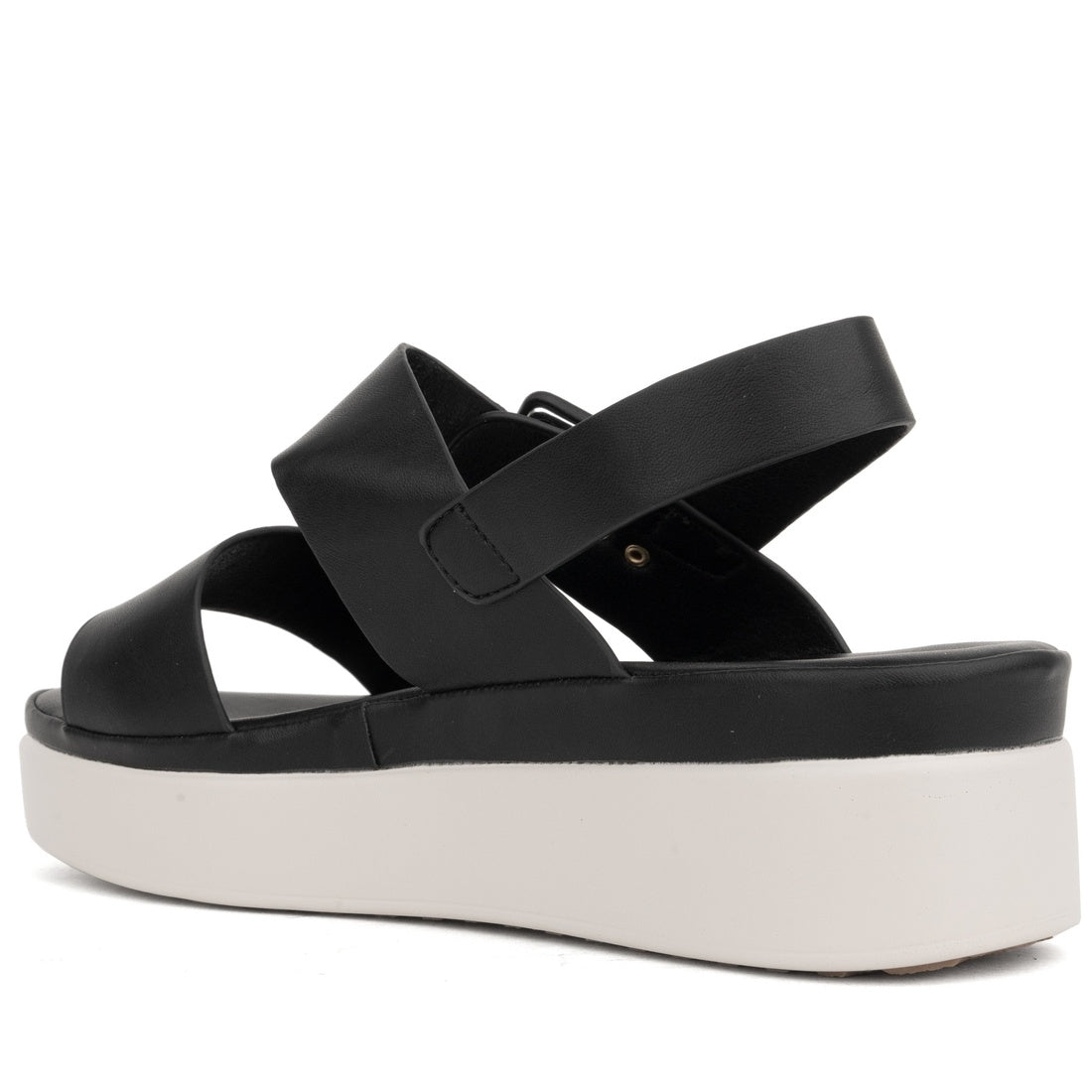 black open sandals