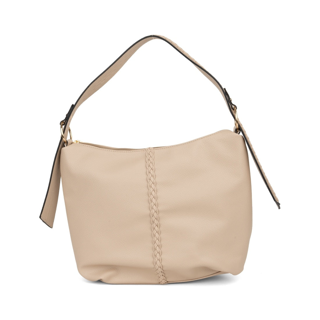beige casual shoulder bag
