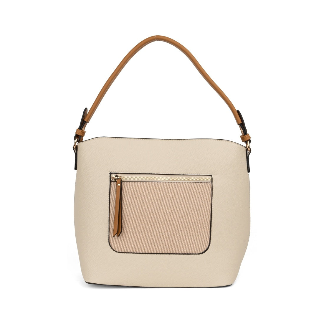 beige casual shoulder bag