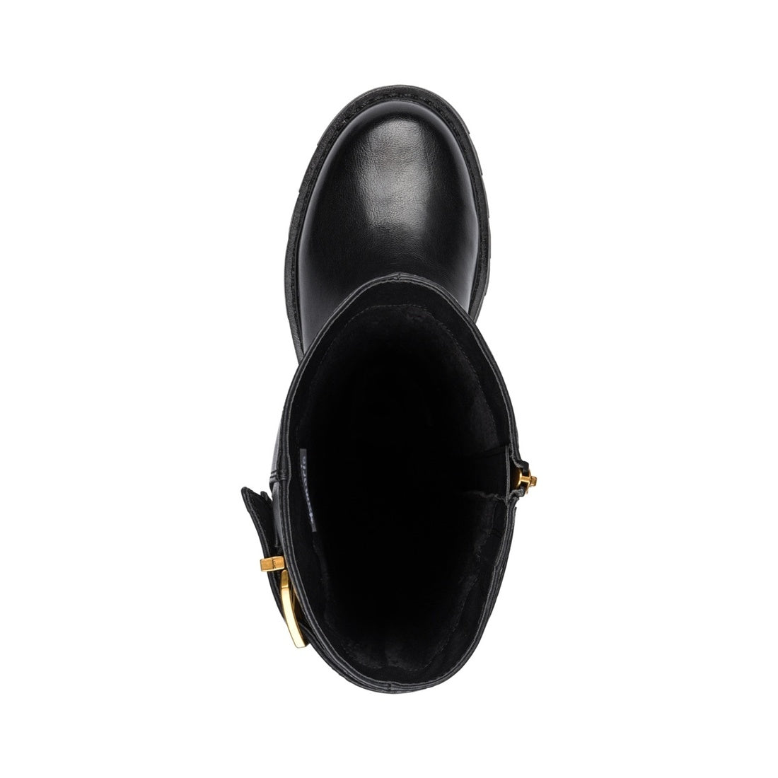 black casual closed boots