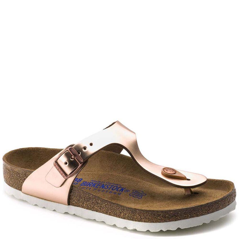 Birkenstock Womens Gizeh Bs Metalic Cooper Slippers 1005049 | Vilbury London