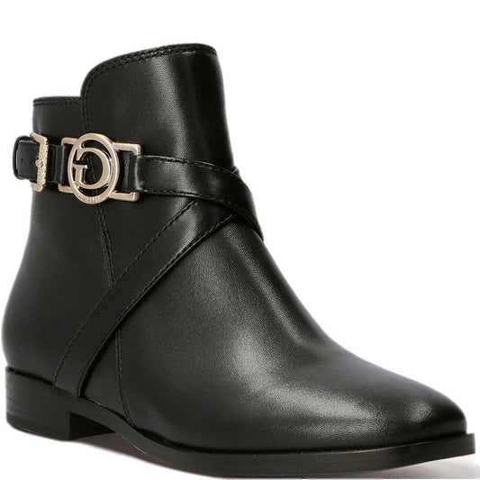 Guess Womens Floriza Black Booties FL7FRZ LEA09 BLACK | Vilbury London