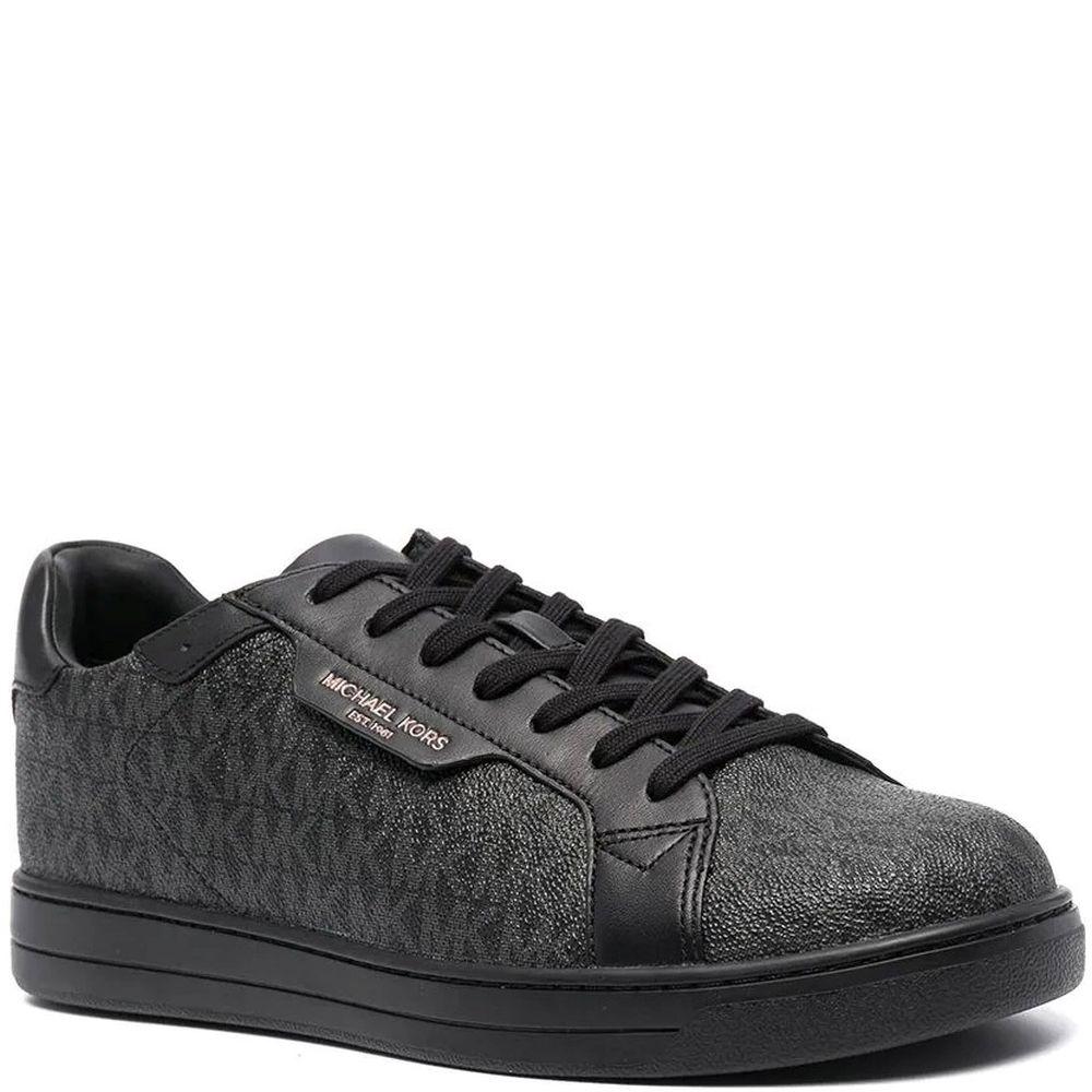 Michael Kors Mens Keating Black Flats 42F9KEFS2Q | Vilbury London