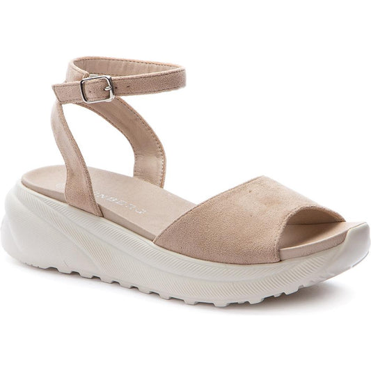 Grunberg Womens Beige Casual Wedge Sandals 117567-03-02 | Vilbury London