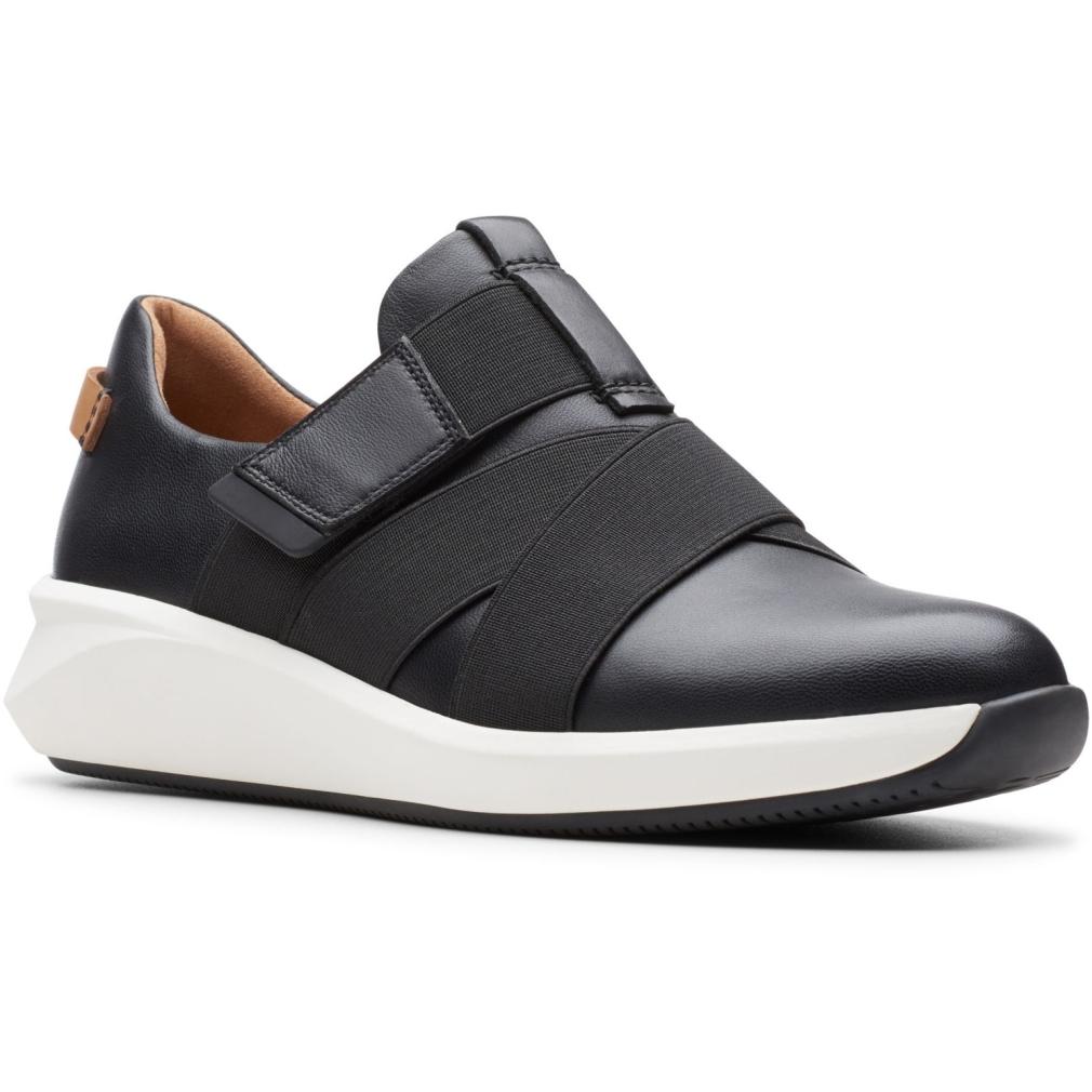 Clarks Womens Un Rio Strap Black Flats 26145614 | Vilbury London