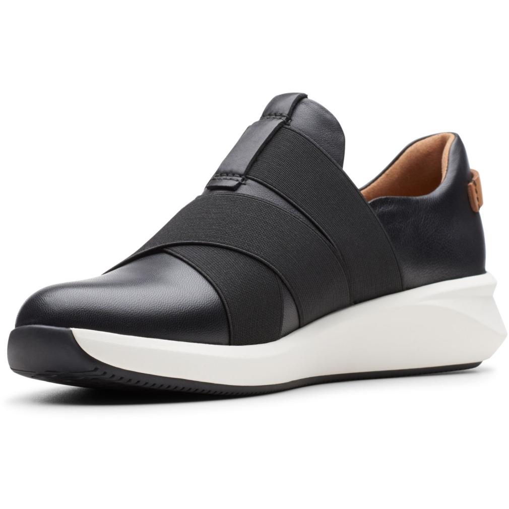 Clarks Womens Un Rio Strap Black Flats 26145614 | Vilbury London