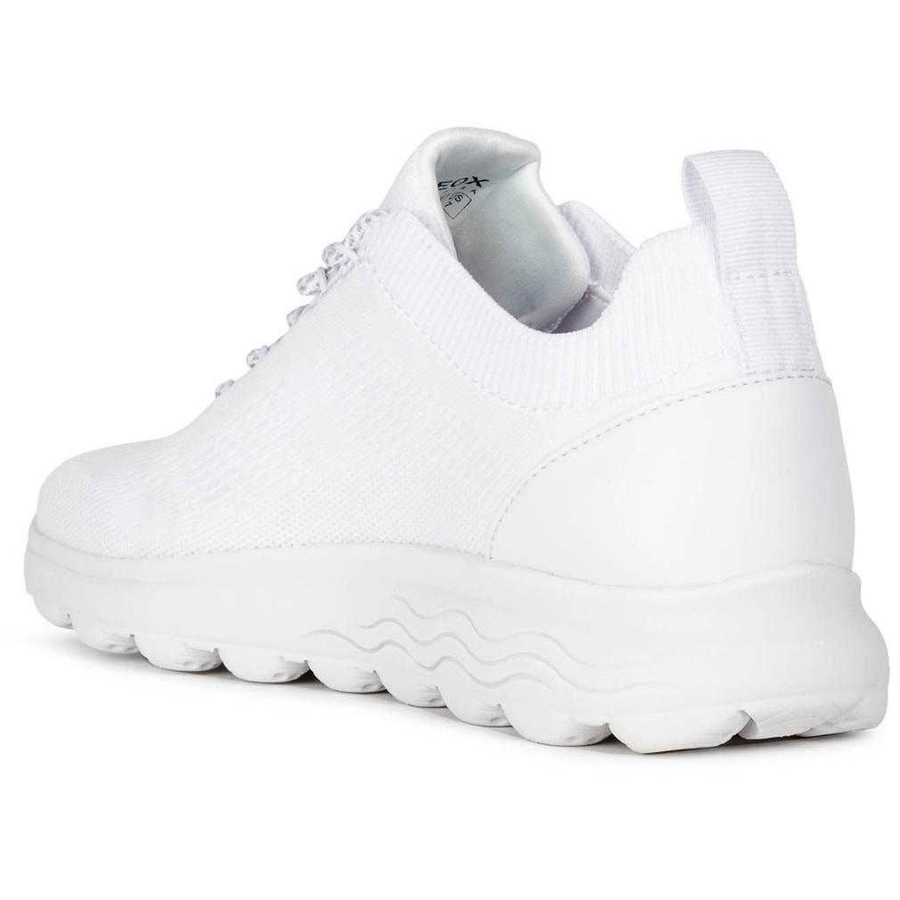 Geox Womens D Spherica White Trainers D15Nua 0006K C1000 | Vilbury London