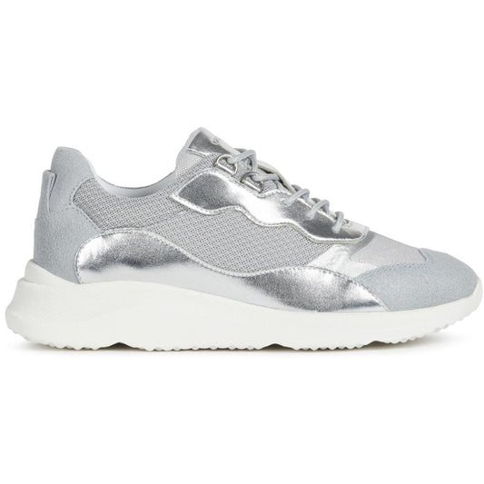 Geox Womens D Diodiana Silver Ice Trainers D15Nxg 0Bn77 C1290 | Vilbury London