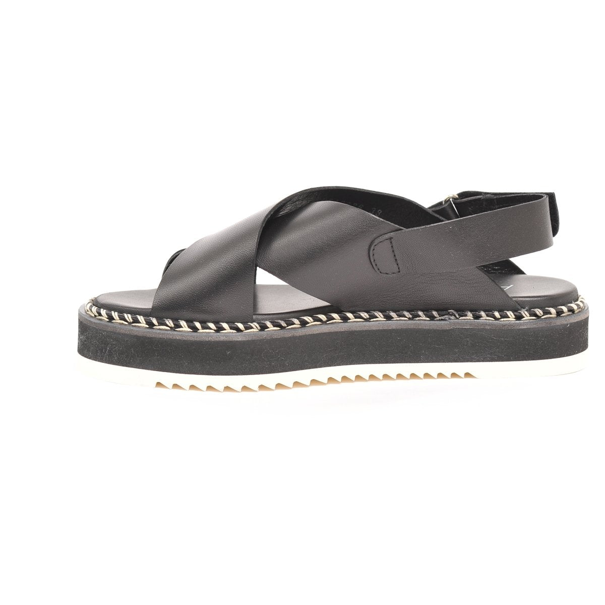 AGL Womens Marta Nero Sandals D642026Pisofty0000 | Vilbury London