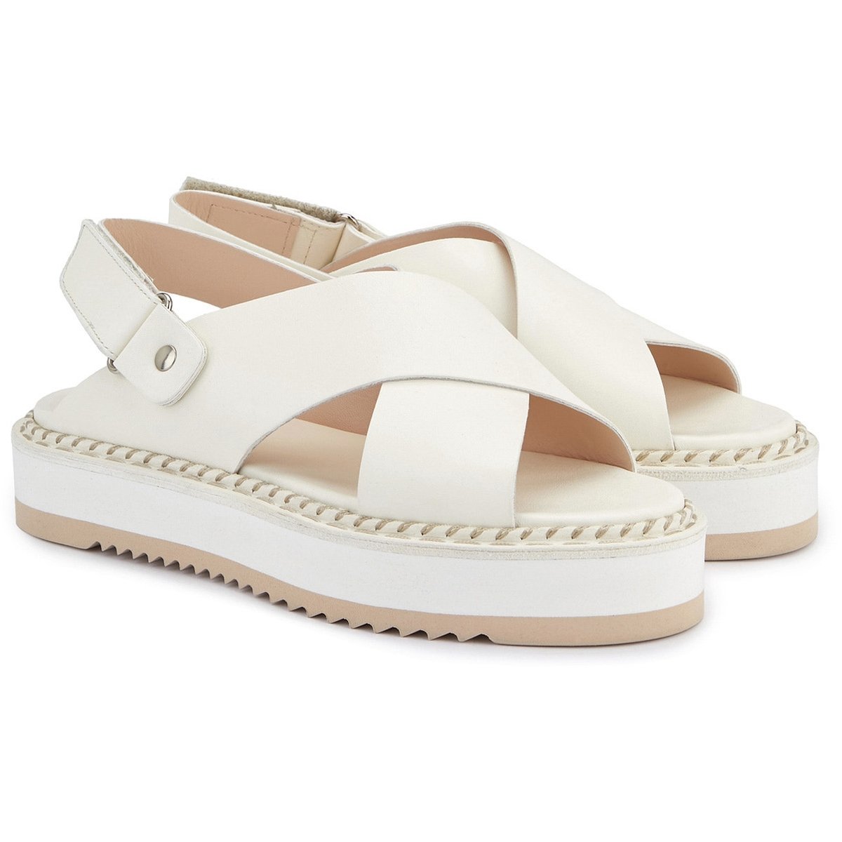 AGL Womens Marta Offwhite Sandals D642026Pisofty0115 | Vilbury London